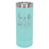 Polar Camel 22 oz.Skinny Tumbler with Slider Lid